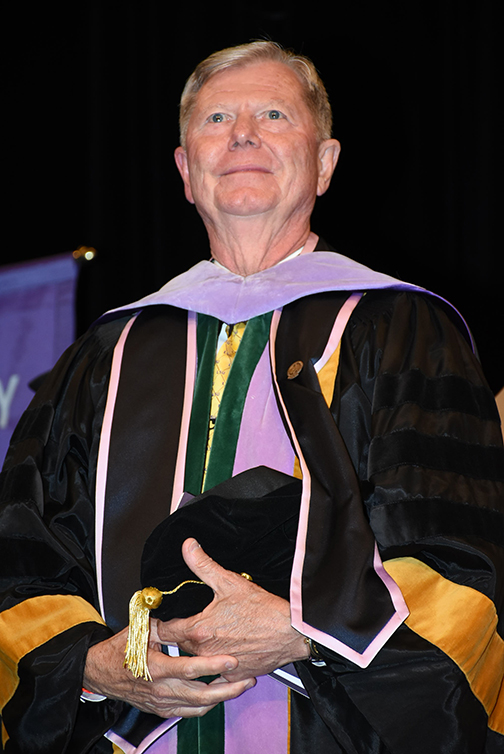 Dr. Henry Gremillion at LSU Health graduation